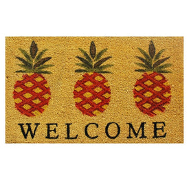 Pineapple Welcome 17" x 29" Doormat