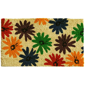 Colorful Daisies 24" x 36" Doormat
