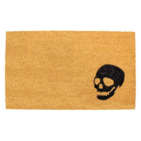Black Skull 17" x 29" Doormat