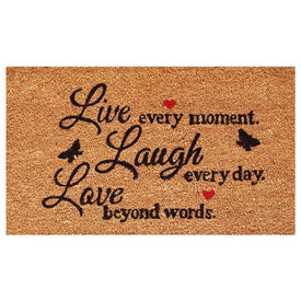 Live Every Moment 17" x 29" Doormat