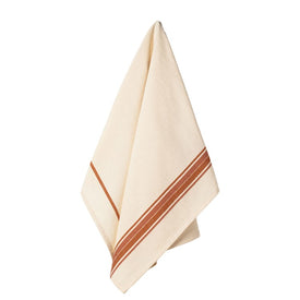 French Stripes 100% Cotton Kitchen Towels Set of 2 - Orange