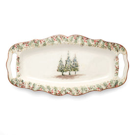 Natale Long Rectangular Tray with Handles