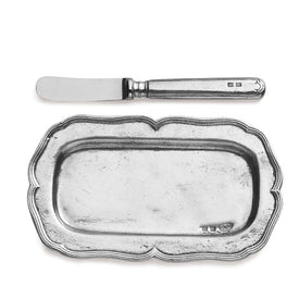 Vintage Butter Tray with Spreader