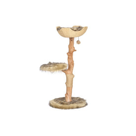 Uni Cat Tree with Basket - Brown