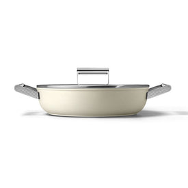 4-Quart 11" Deep Saute Pan with Lid - Cream