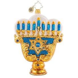 Eight Nights Of Light Menorah Holiday Ornament