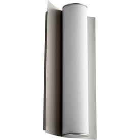 Wave Single-Light 13" LED Bathroom Wall Sconce - Satin Nickel