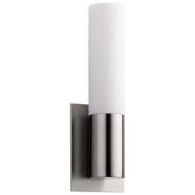 Magneta Single-Light LED Wall Sconce with Glass Shade - Satin Nickel