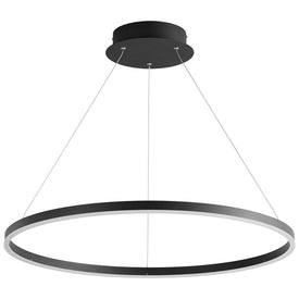 Circulo Single-Light 32" Pendant - Black
