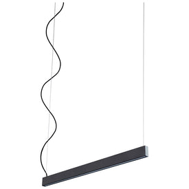 Zepp Single-Light 38" LED Linear Pendant - Black