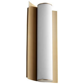 Wave Single-Light 13" LED Bathroom Wall Sconce - Aged Brass