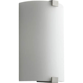 Siren Single-Light LED Wall Sconce with Glass Shade - Satin Nickel