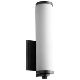 Tempus Single-Light 13" LED Bathroom Wall Sconce - Black