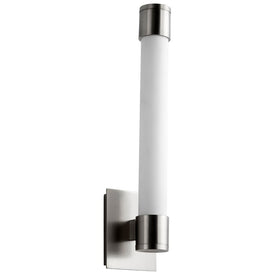 Zenith Single-Light LED Bathroom Wall Sconce - Satin Nickel