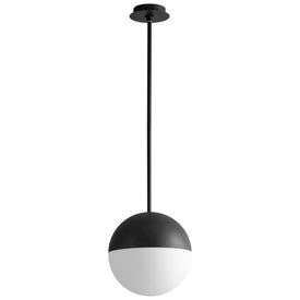 Mondo Single-Light 12" Globe Pendant - Black