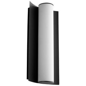Wave Single-Light 13" LED Bathroom Wall Sconce - Black