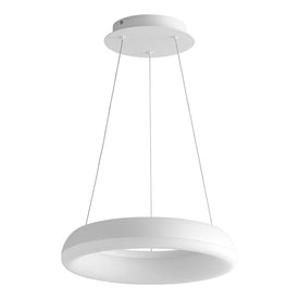 Roswell Single-Light LED 16" Pendant - White