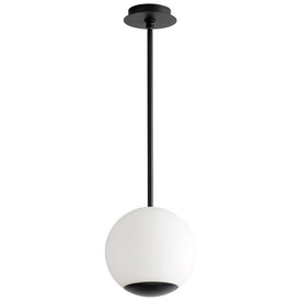 Terra Single-Light 10" LED Globe Pendant - Black