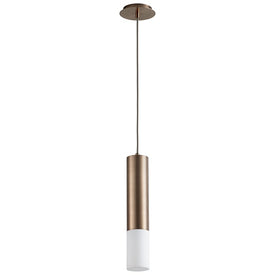 Opus Single-Light LED Mini Pendant with Acrylic Shade - Satin Copper