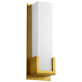 Orion Single-Light LED Bathroom Wall Sconce - Aged Brass