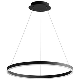 Circulo Single-Light 24" Pendant - Black