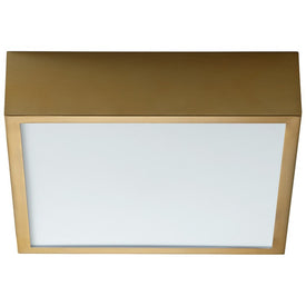 Pyxis Single-Light LED Large Flush Mount Ceiling Fixture/Wall Sconce - Aged Brass