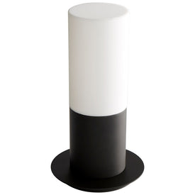 Pilar Single-Light Large LED Flush Mount Ceiling Fixture with Acrylic Shade - Black