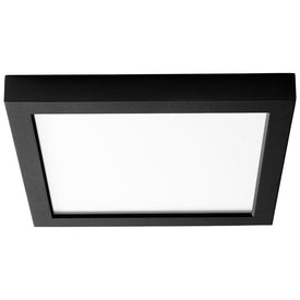 Altair Single-Light 9" LED Square Flush Mount Ceiling Fixture - Black