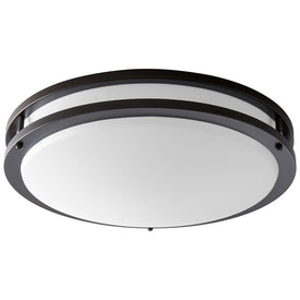 Oracle Two-Light LED Flush Mount Ceiling Fixture - Oiled Bronze