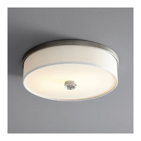 Echo Two-Light LED Flush Mount Ceiling Fixture - Satin Nickel