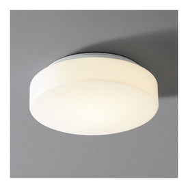 Rhythm Single-Light 10" LED Flush Mount Ceiling Fixture - White