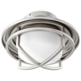 Fleet Single-Light LED Ceiling Fan Cage Light Kit - Satin Nickel