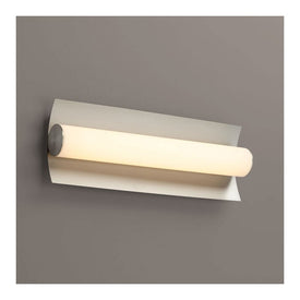 Wave Single-Light 18" LED Bathroom Vanity Fixture - Satin Nickel