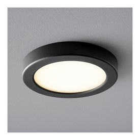Elite Single-Light 7" LED Flush Mount Ceiling Fixture - Black