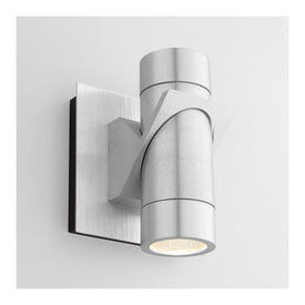 Razzo Two-Light LED Outdoor Wall Sconce - Brushed Aluminum