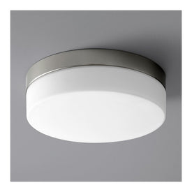 Zuri Single-Light 11.25" LED Flush Mount Ceiling Fixture - Satin Nickel