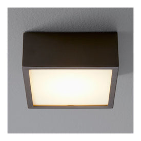 Pyxis Single-Light LED Small Flush Mount Ceiling Fixture/Wall Sconce - Oiled Bronze