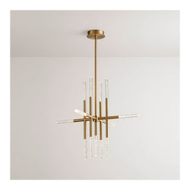 Moxy Thirteen-Light LED Chandelier - Aged Brass