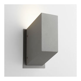 Uno Single-Light LED Small Outdoor Wall Sconce - Gray