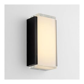 Helio Single-Light Small Outdoor Wall Sconce - Black