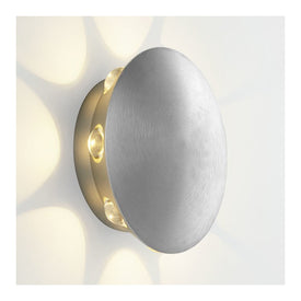 Rickie Eight-Light LED Outdoor Wall Sconce - Brushed Aluminum
