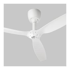Alpha Single-Light 18" Ceiling Fan Motor Assembly - White