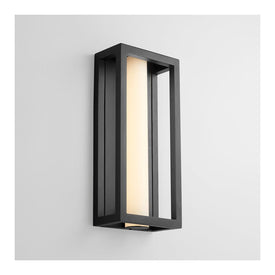 Aperto Single-Light Large Outdoor Wall Sconce - Black