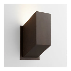 Uno Single-Light LED Small Outdoor Wall Sconce - Oiled Bronze