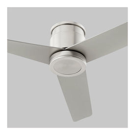 Adora 52" Three-Blade Indoor/Outdoor Hugger Ceiling Fan - Satin Nickel