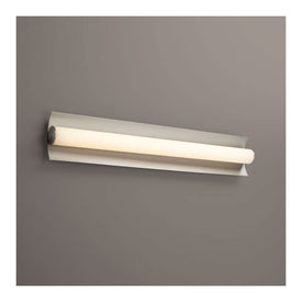 Wave Two-Light 35" LED Bathroom Vanity Fixture - Satin Nickel