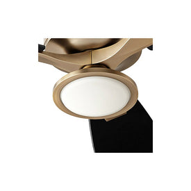 Juno Single-Light 18-Watt LED Ceiling Fan Light Kit - Aged Brass
