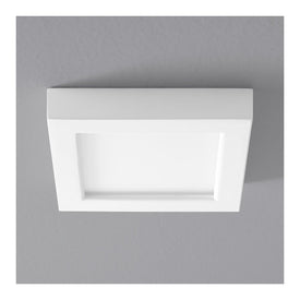 Altair Single-Light 5" LED Square Flush Mount Ceiling Fixture - White
