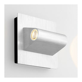 Cadet Two-Light LED Outdoor Wall Sconce - Brushed Aluminum
