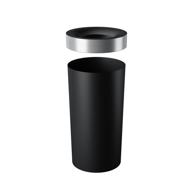 Umbra Venti 16-Gallon Swing-Top Trash Can Black